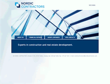 Tablet Screenshot of nordiccontractors.com